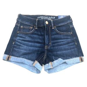 American Eagle denim hi-rise shorts NWT size 4